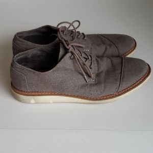 Toms men's canvas Oxford shoes size 12